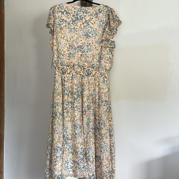 MSK Floral Chiffon midi dress - Picture 2 of 6